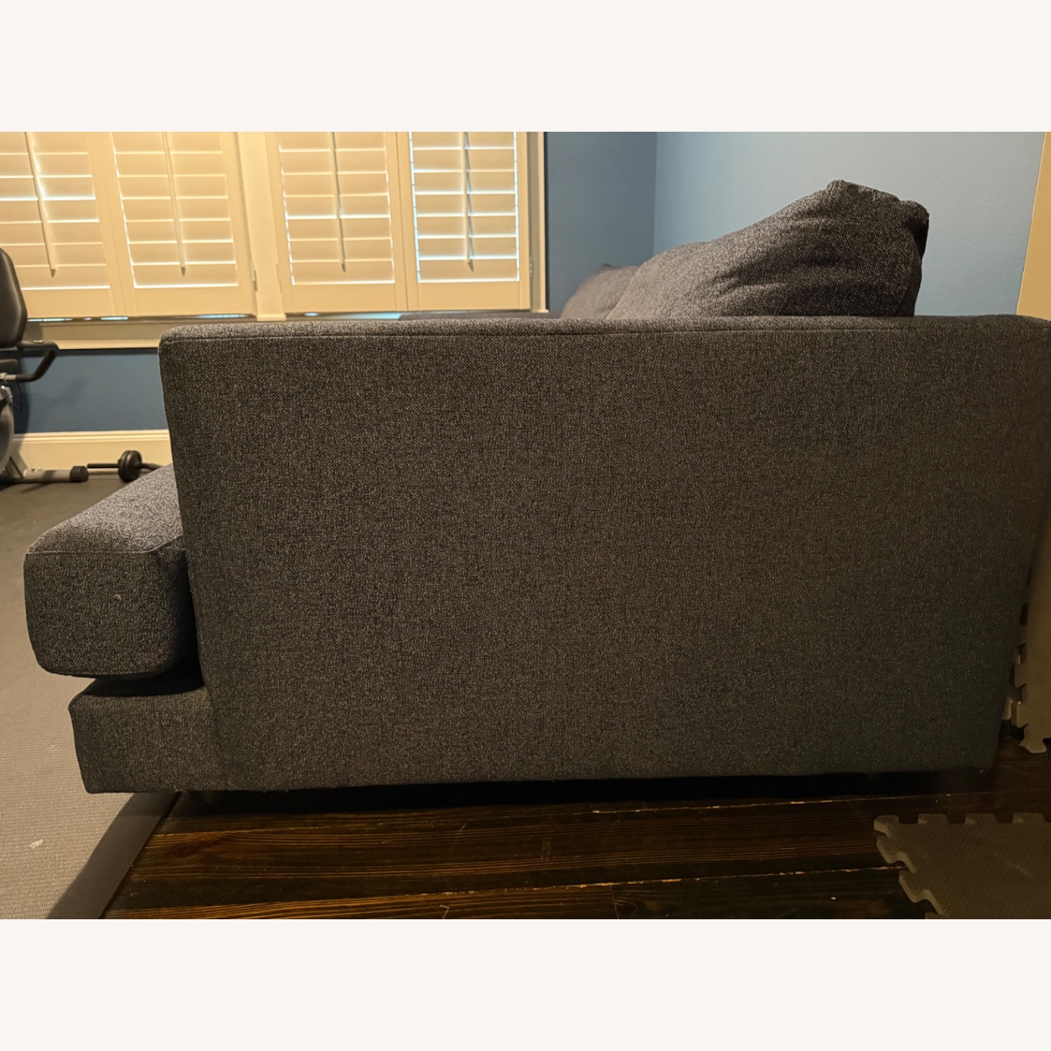 West Elm Haven Blue Boucle 3+ Seater Sofa - image-2