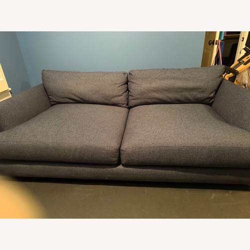 Used West Elm Haven Blue Boucle 3+ Seater Sofa for sale on AptDeco
