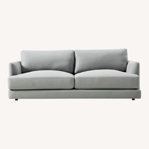 Used West Elm Haven Blue Boucle 3+ Seater Sofa for sale on AptDeco