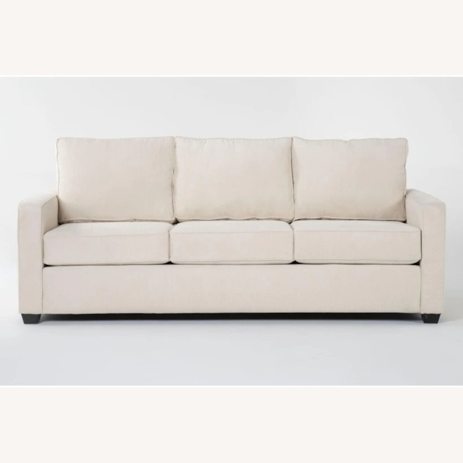 Living Spaces Light Gray Fabric 3+ Seater Sofa - image-4