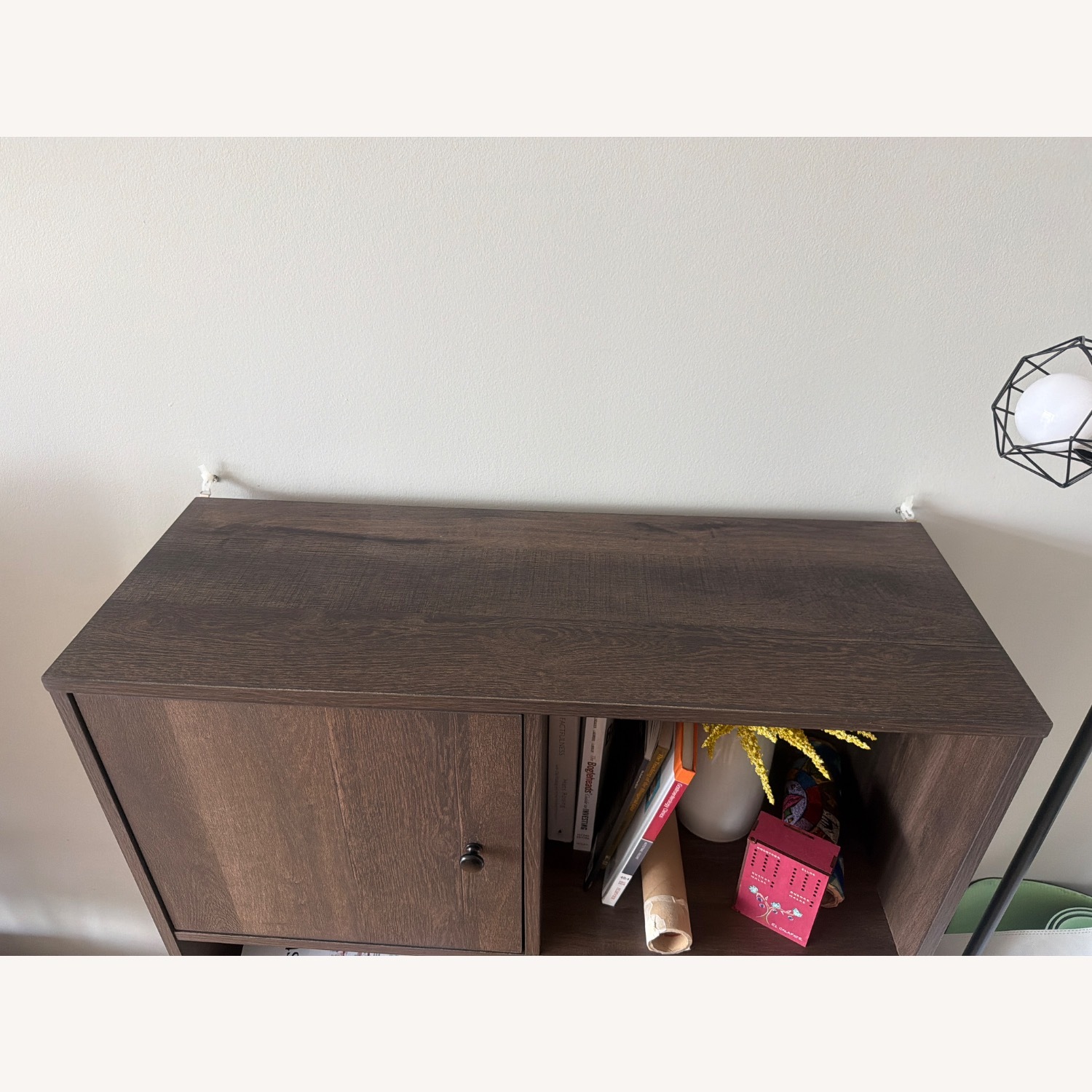 Amazon Dark Brown Industrial Wood Bookcase - image-5