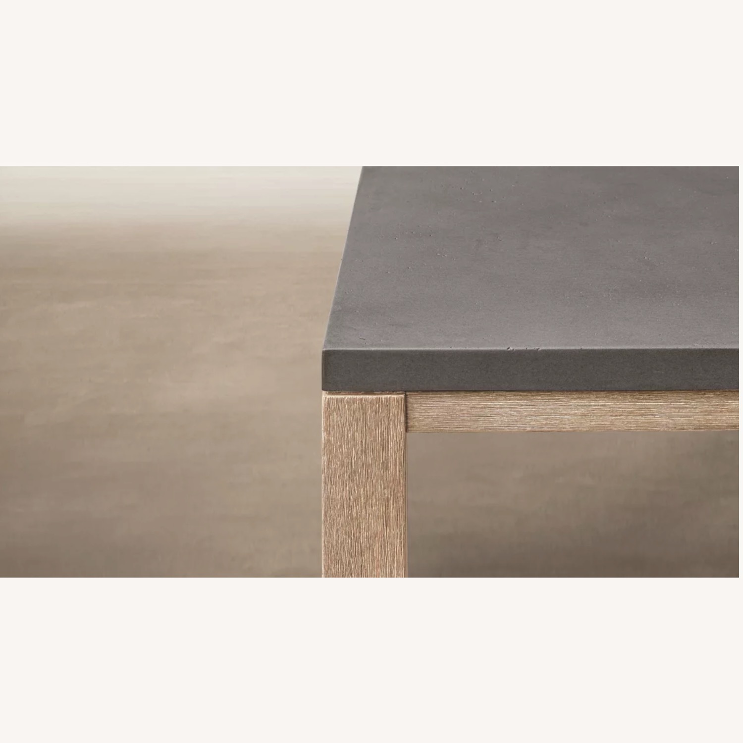 Restoration Hardware Belgian Trestle Concrete and Teak Table - image-3