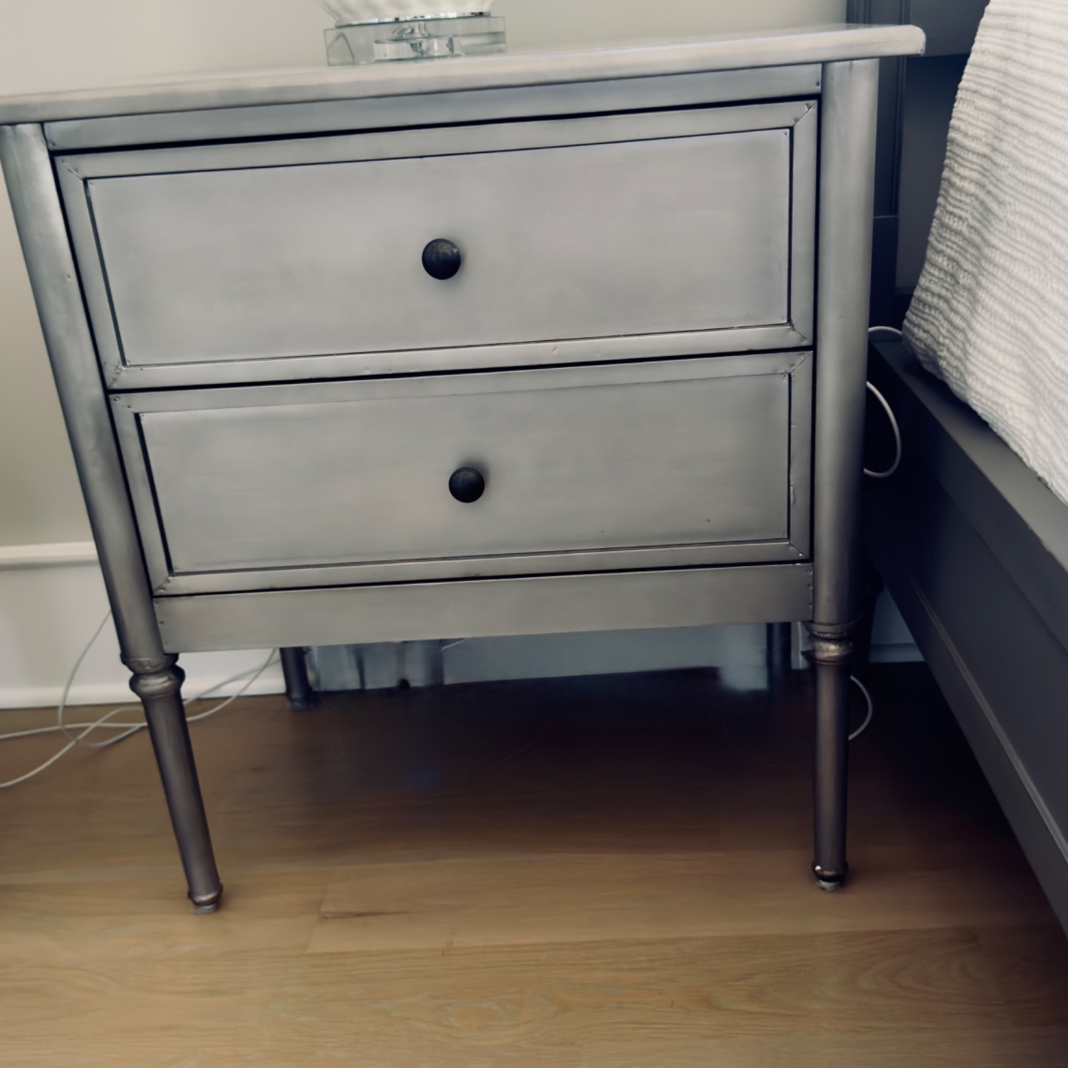 RH Teen Set of 2 Spencer Metal Wrap Night Stands - image-10