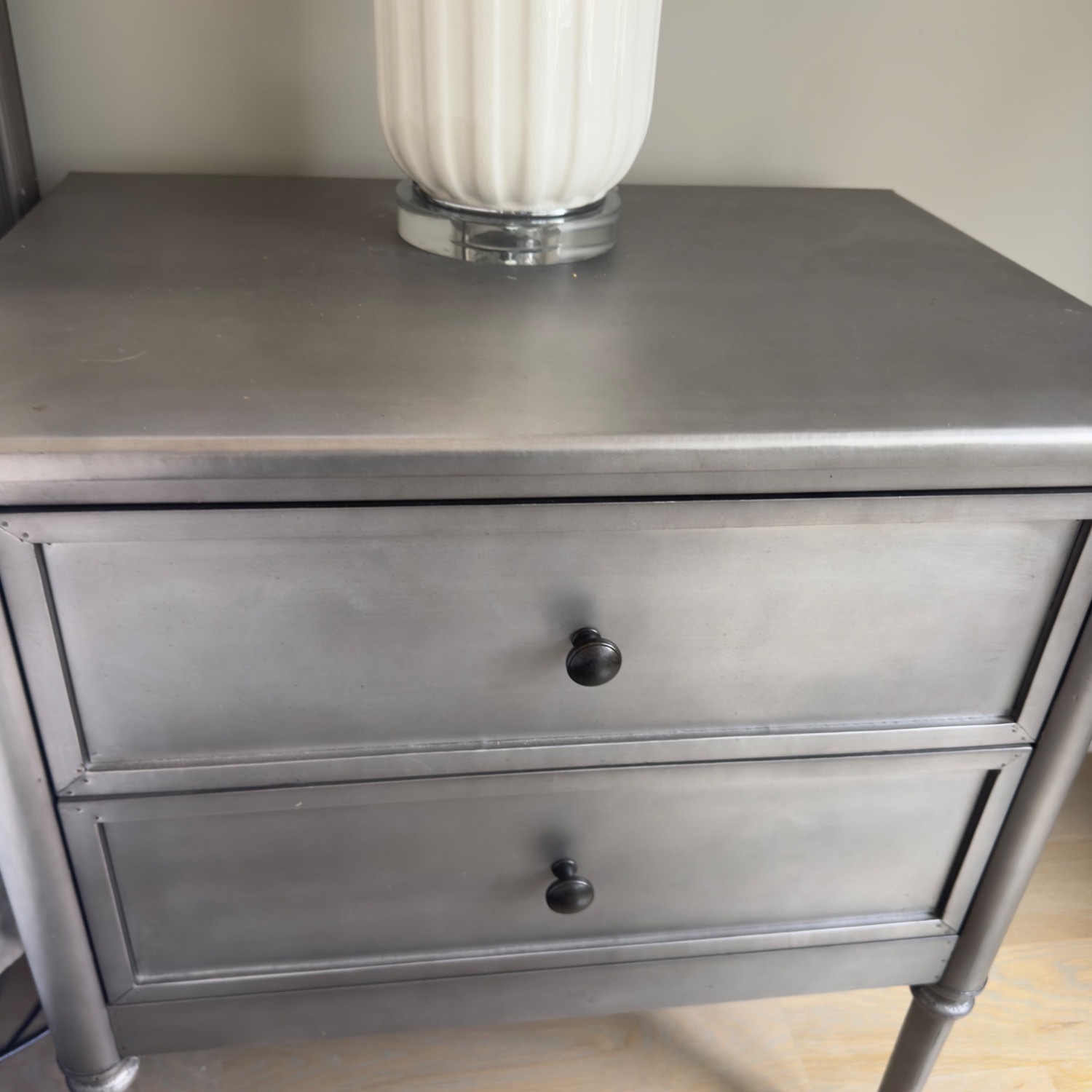 RH Teen Set of 2 Spencer Metal Wrap Night Stands - image-3