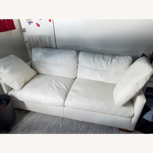 Used White 2 Piece Sectional for sale on AptDeco