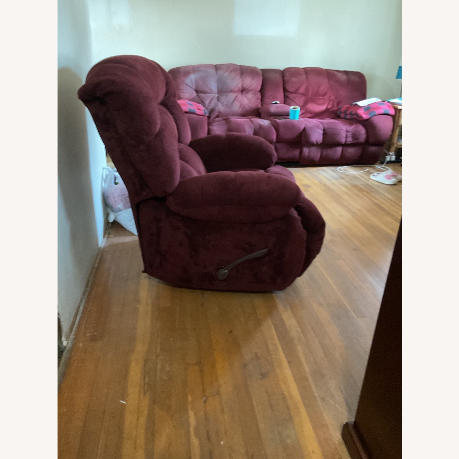 Morrison Rocking Recliner in Burgundy - image-3