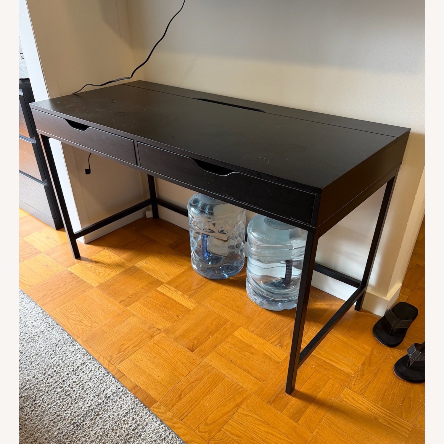 IKEA ALEX Black Desk - image-1