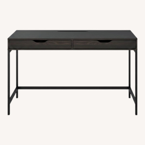 Used IKEA ALEX Black Desk for sale on AptDeco