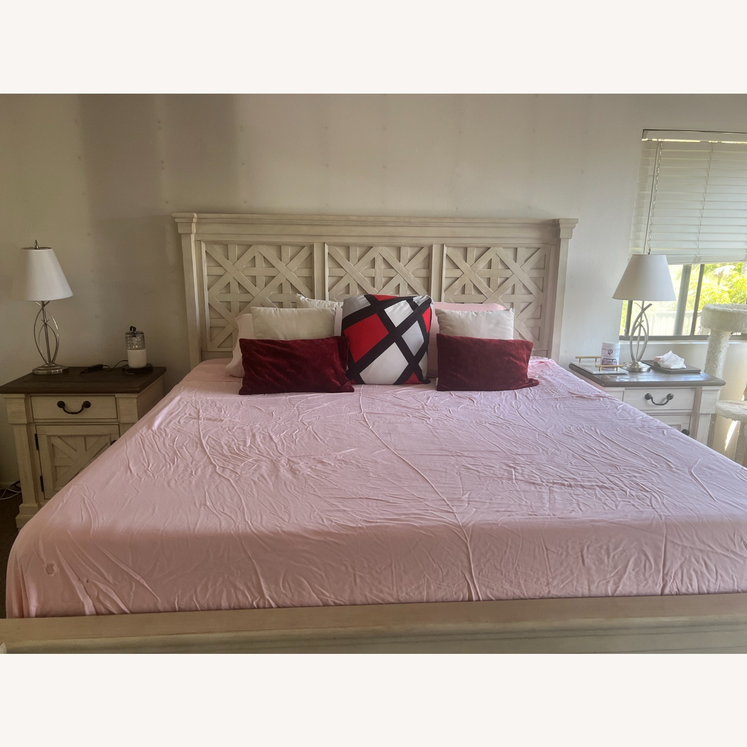 Ashley Furniture Bolanburg Natural Wood King Bed - image-9