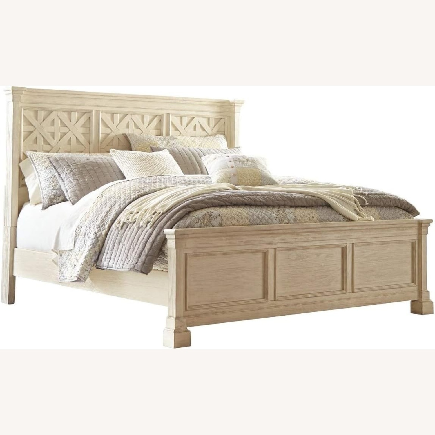 Ashley Furniture Bolanburg Natural Wood King Bed - image-11
