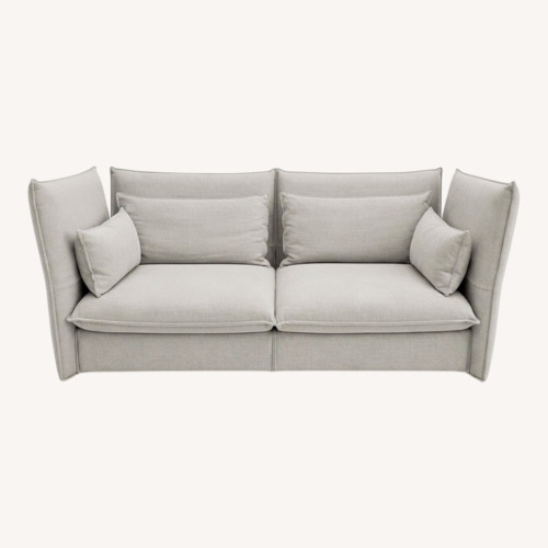Used Vitra Mariposa Light Gray Fabric 2.5 Seater Sofa for sale on AptDeco
