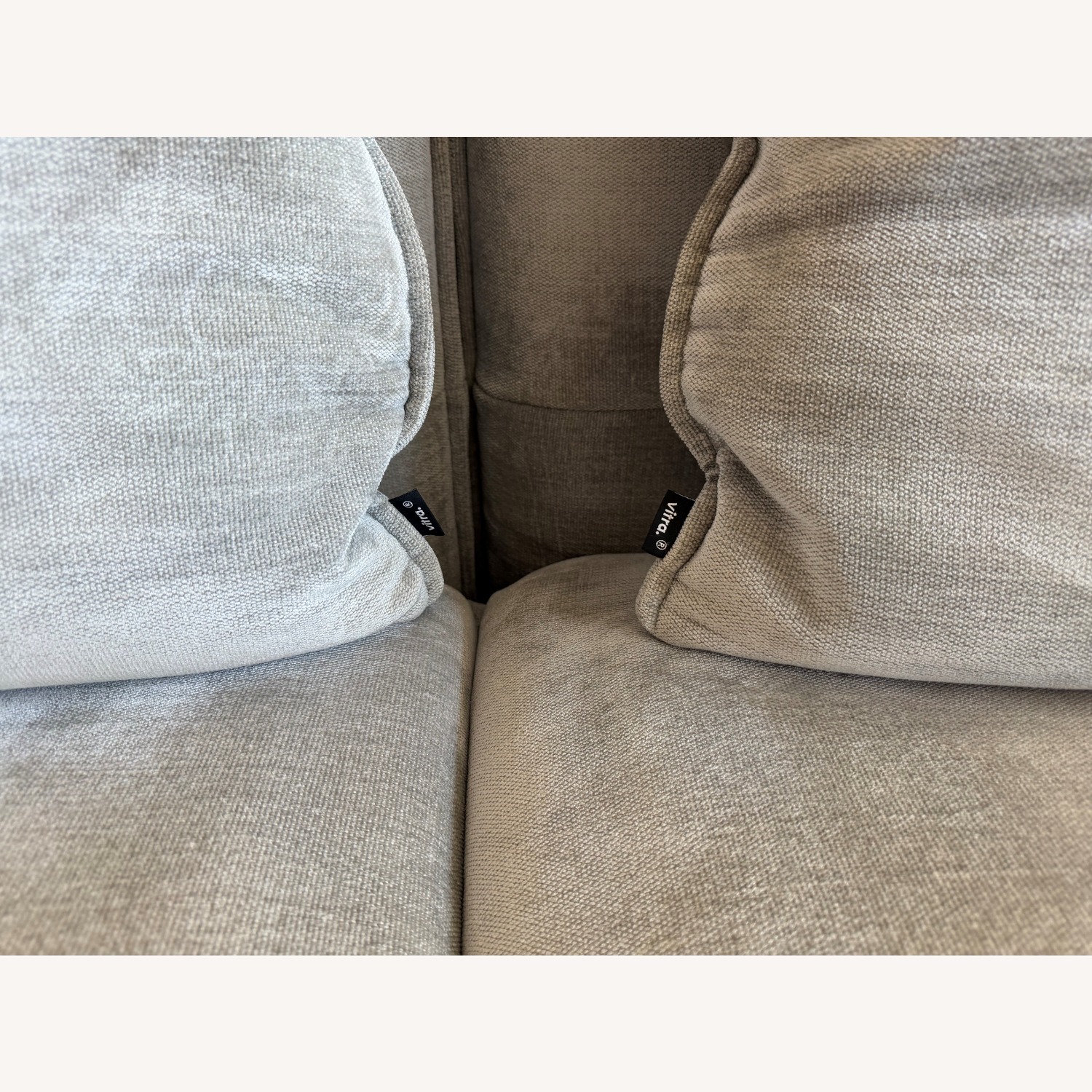 Vitra Mariposa Light Gray Fabric 2.5 Seater Sofa - image-3