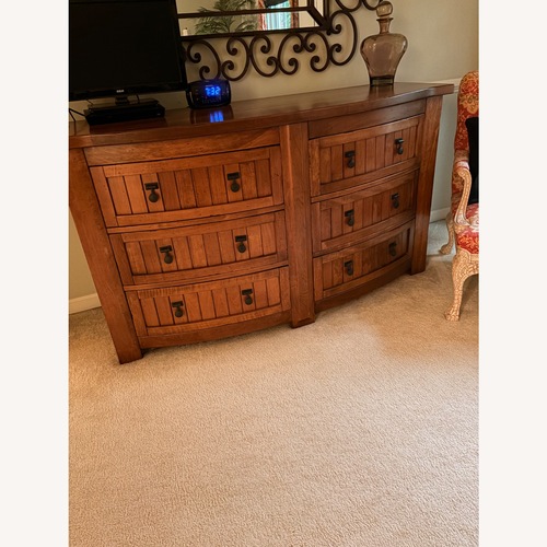 Used Arhaus Dark Brown Wood Dresser for sale on AptDeco
