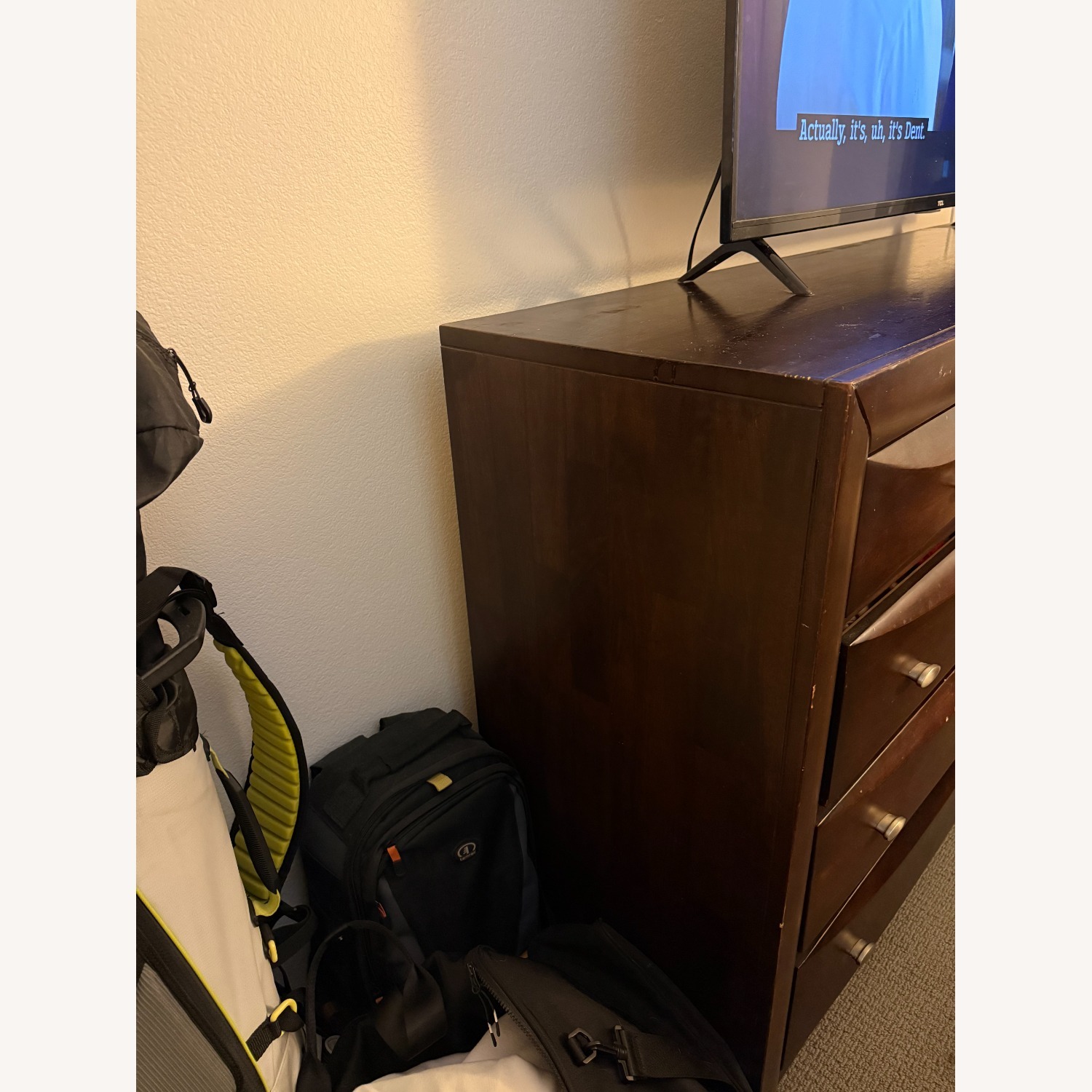 Dark Brown Wood Dresser - image-3