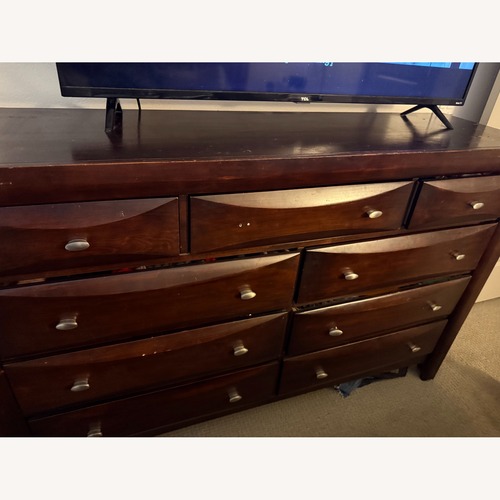 Used Dark Brown Wood Dresser for sale on AptDeco
