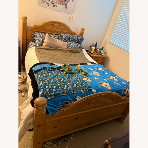 Used Natural Wood Headboard for sale on AptDeco