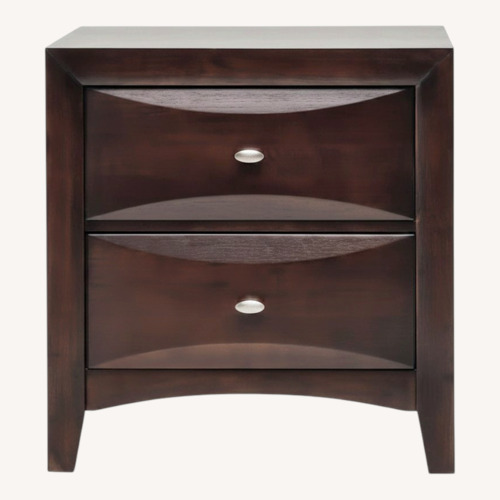 Used Dark Brown Wood Nightstand for sale on AptDeco