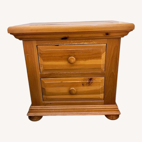 Used Natural Wood Nightstand for sale on AptDeco