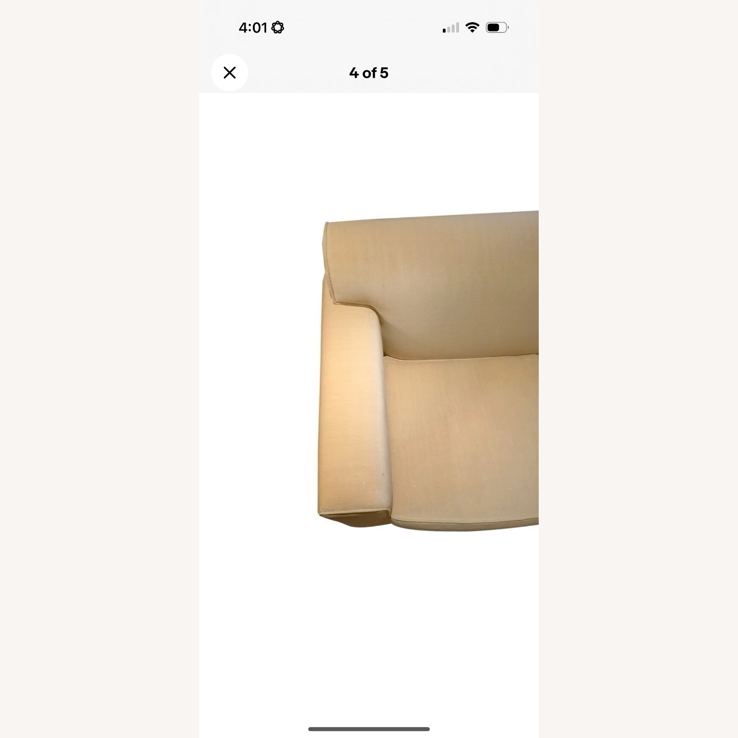 Holly Hunt Gold 3+ Piece Sectional - image-4