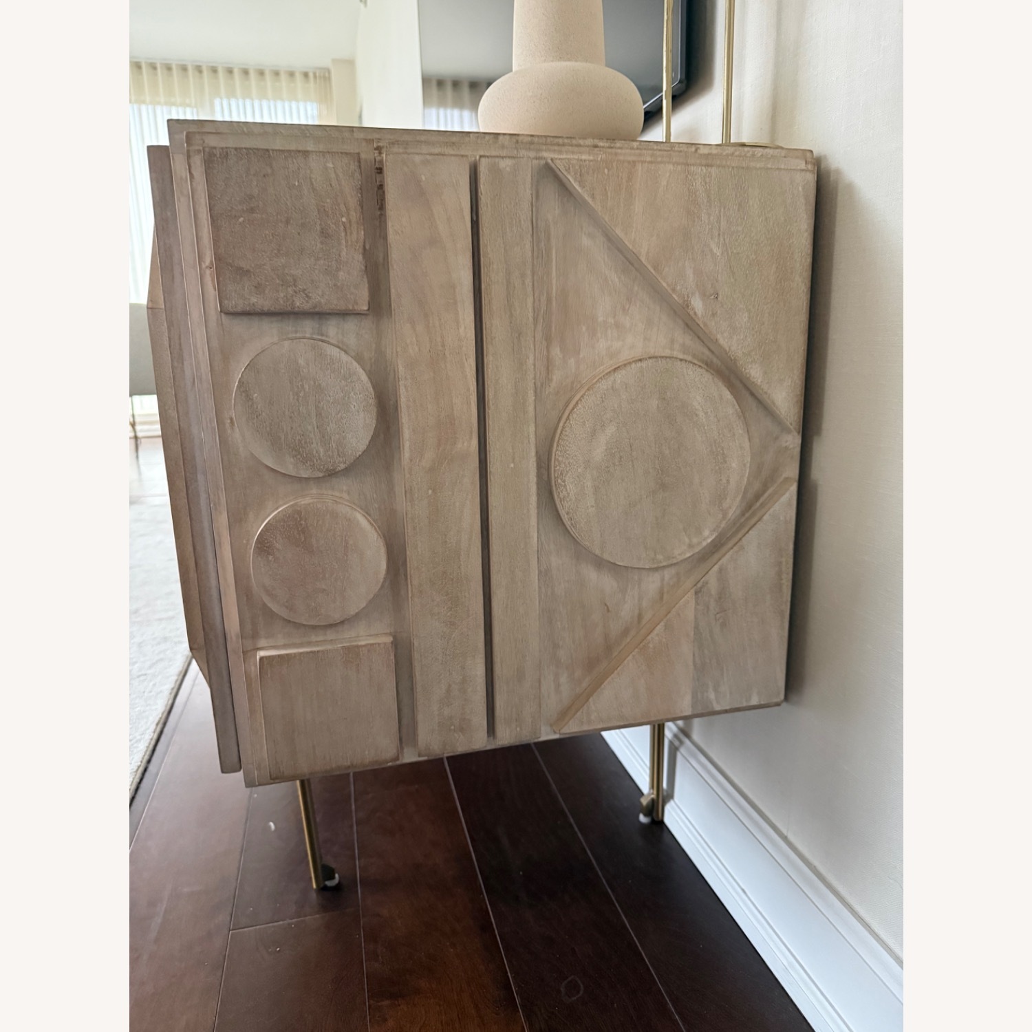 West Elm Pictograph Natural Wood Media Storage - image-4
