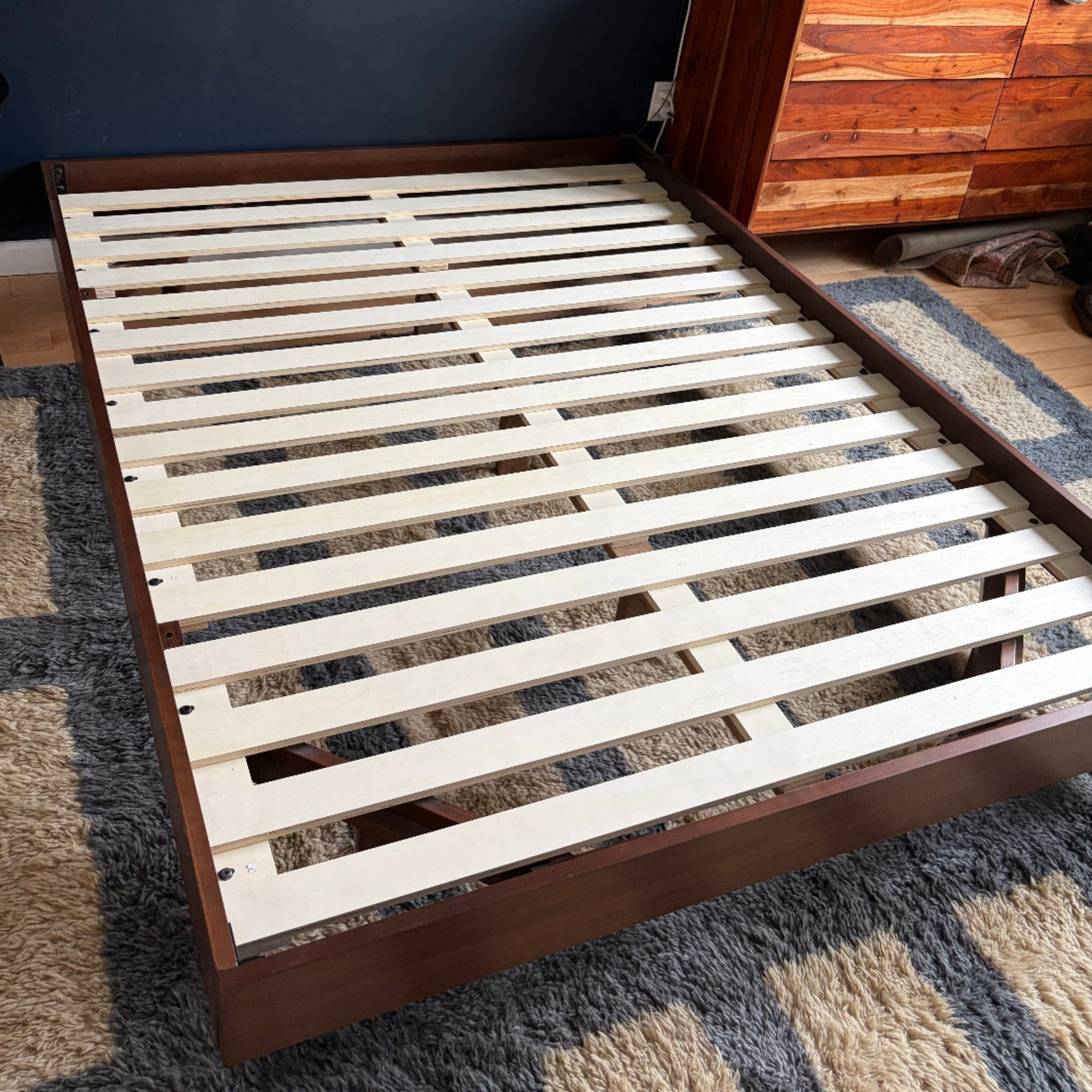 Article Basi Queen Bed Frame - Walnut - image-3