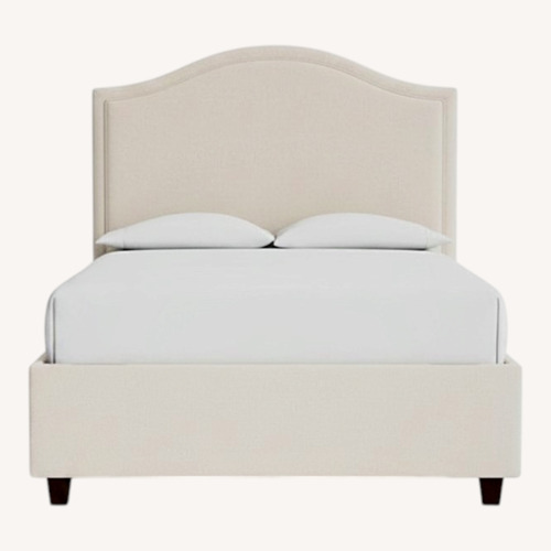 Used Bassett Fabric Queen Bed for sale on AptDeco