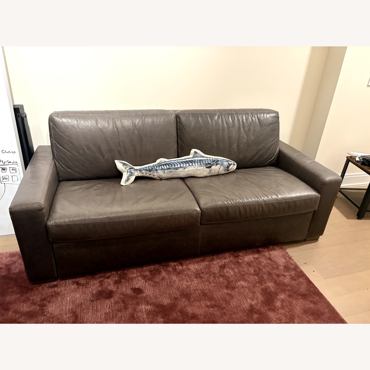 Restoration Hardware Light Gray Sleeper Sofa - image-3
