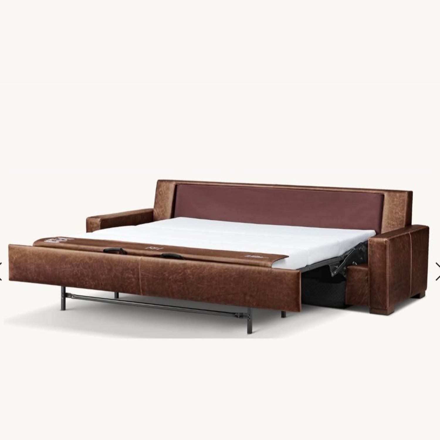 Restoration Hardware Light Gray Sleeper Sofa - image-2