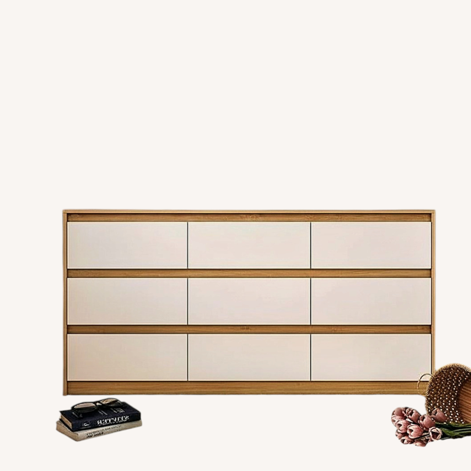 Modern Natural Wood Dresser - image-7