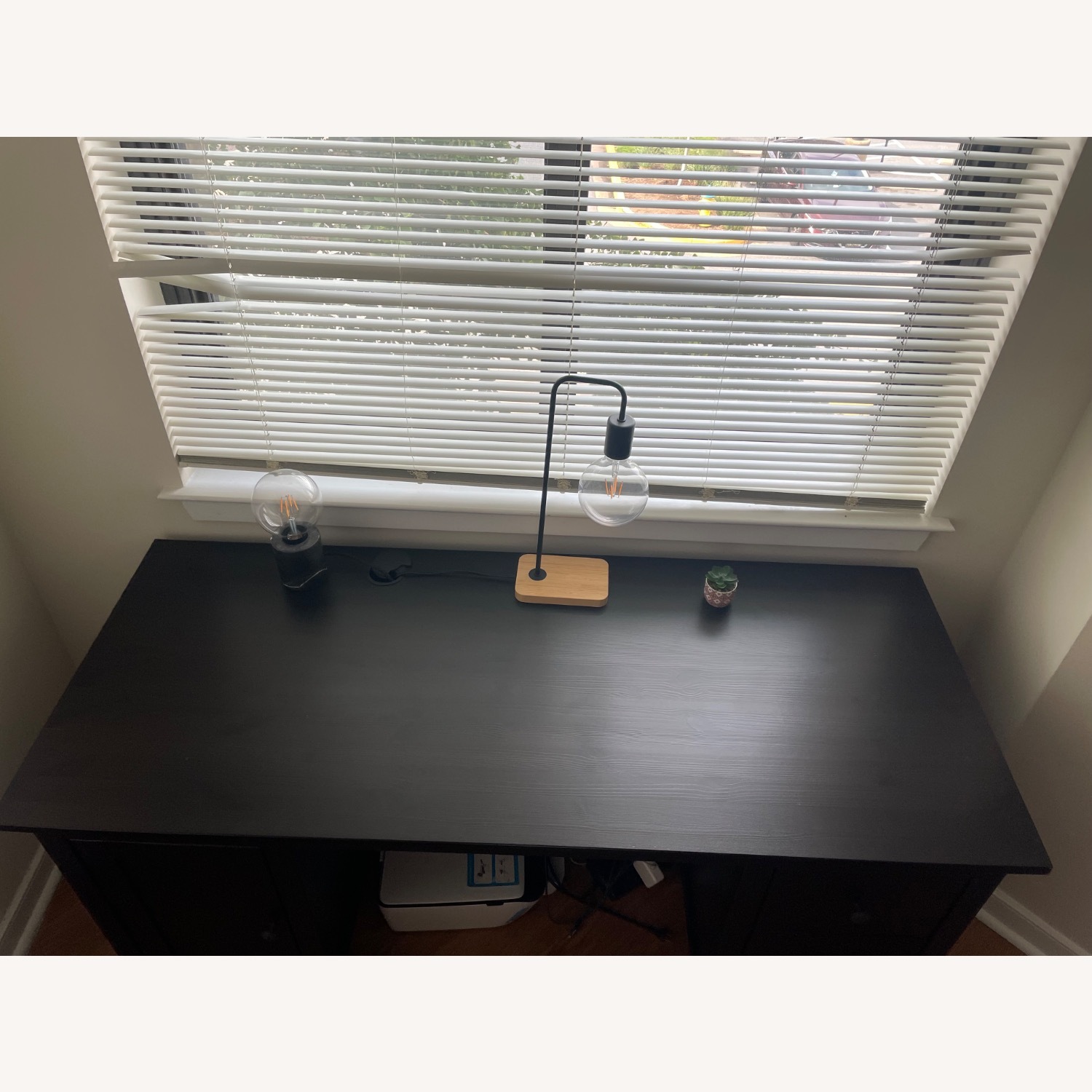IKEA Hemnes Black Desk - image-2