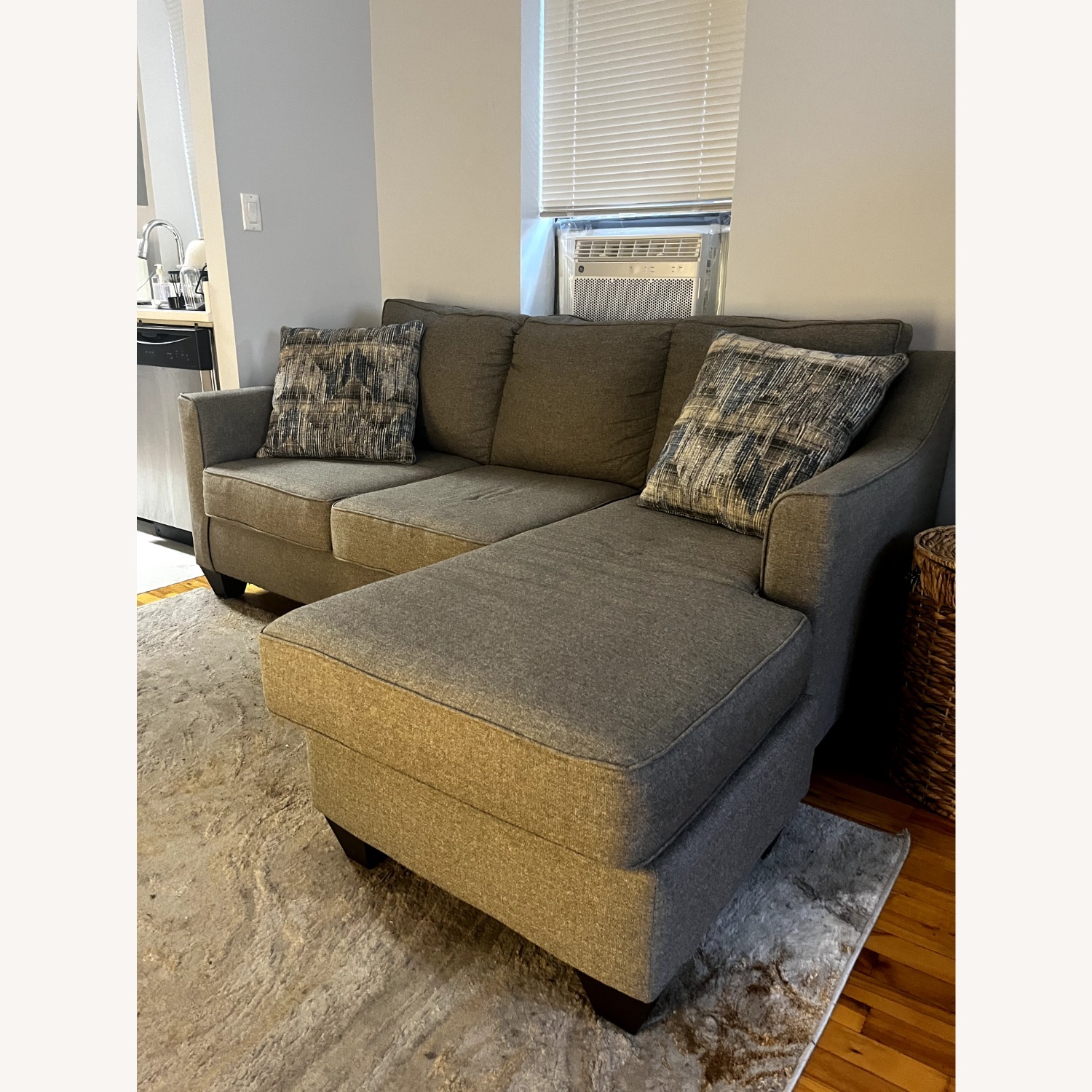 Raymour & Flanigan Wrenn Light Gray 2 Piece Sectional - image-2