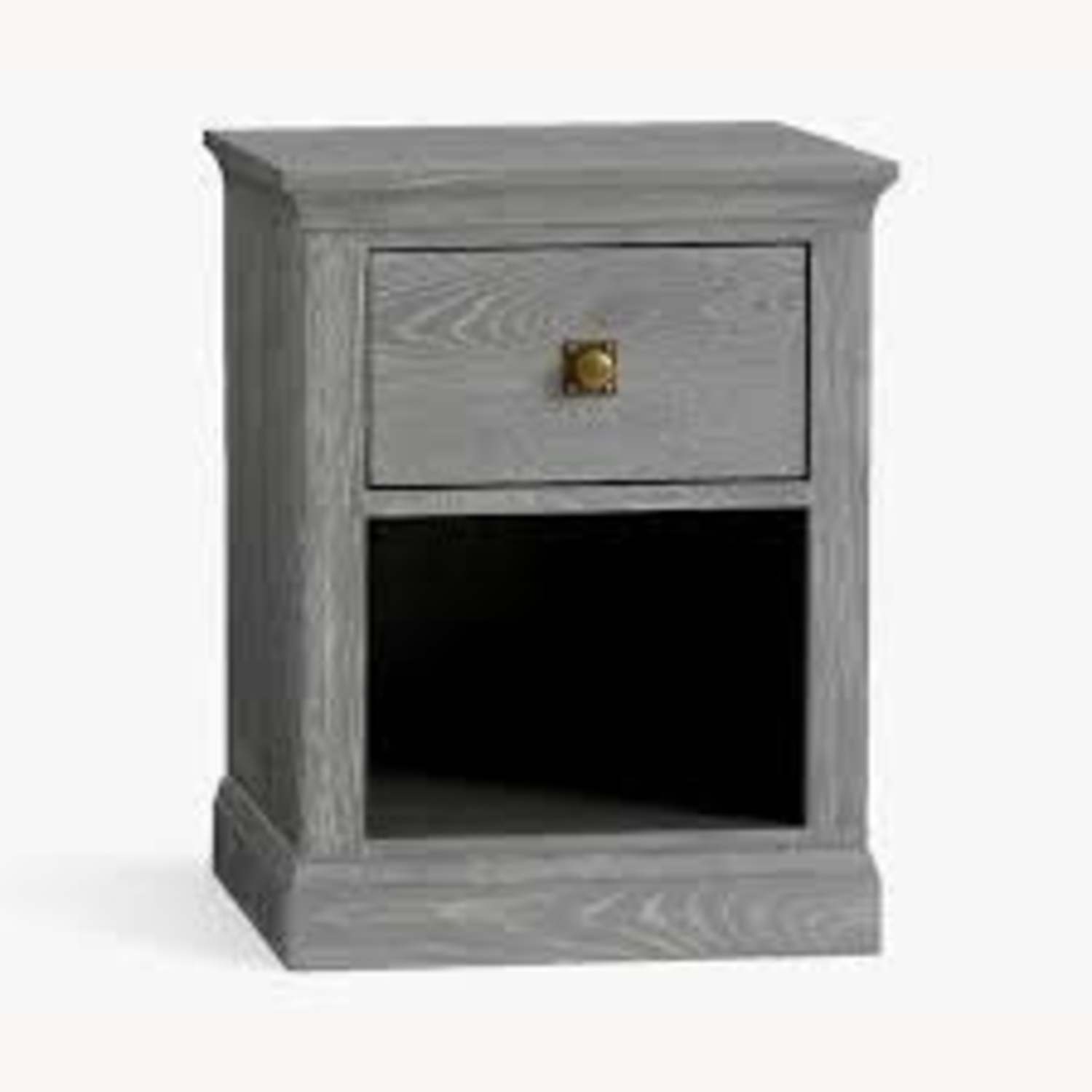 Pottery Barn Kids Charlie Light Gray Wood Nightstand - image-4