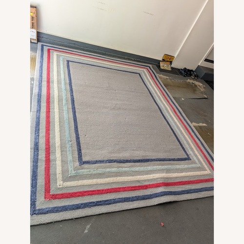 Used Pottery Barn Kids Dark Gray Area Rug 6' x 9' for sale on AptDeco