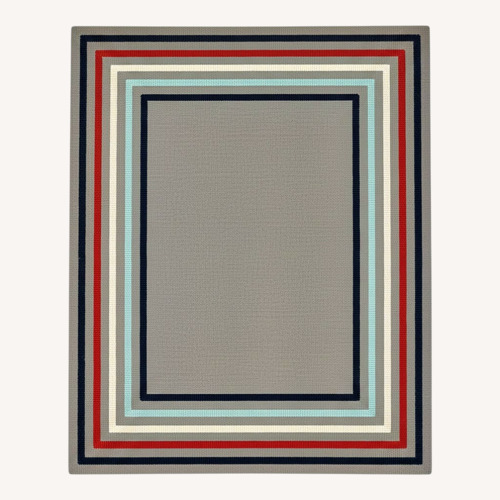 Used Pottery Barn Kids Dark Gray Area Rug 6' x 9' for sale on AptDeco