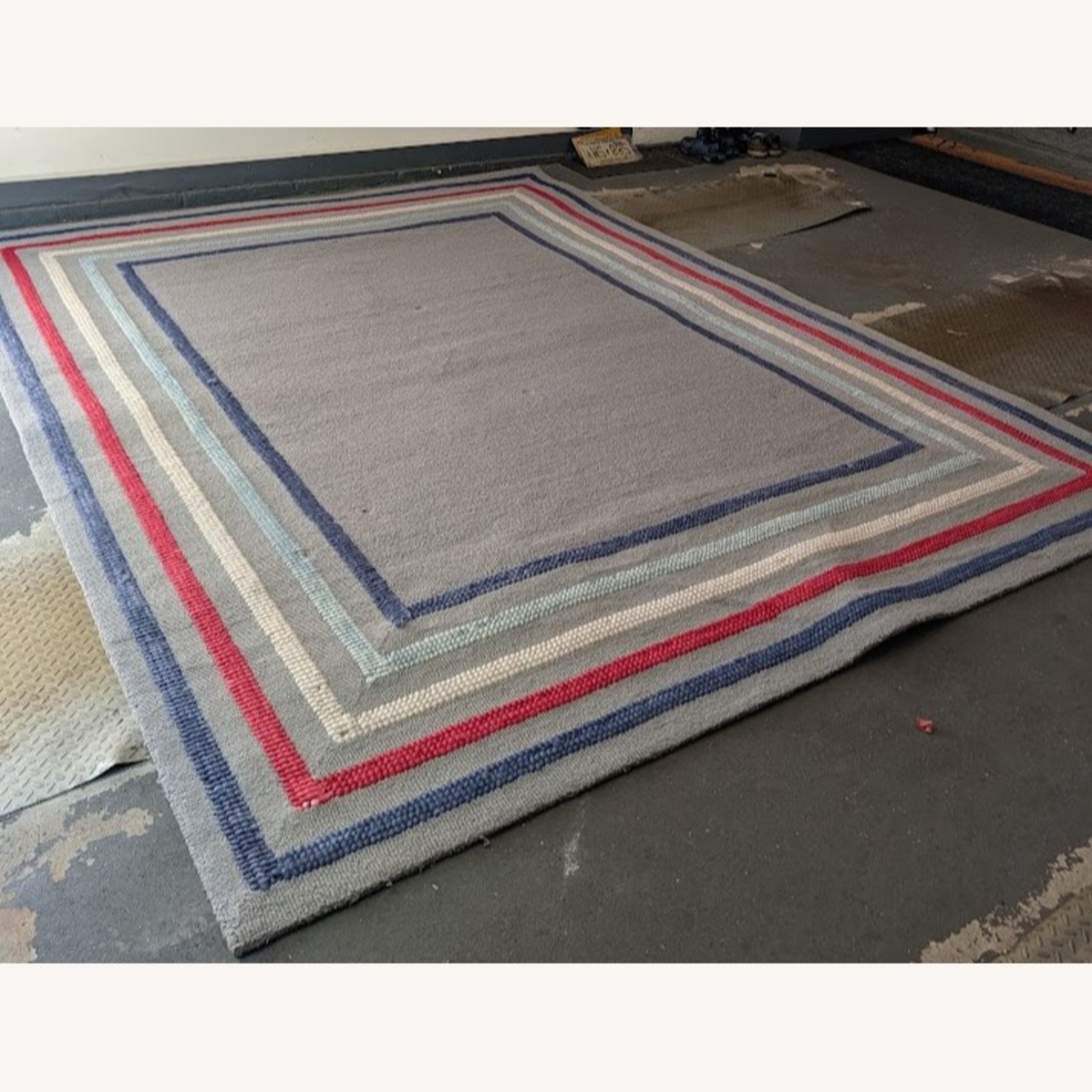 Pottery Barn Kids Dark Gray Area Rug 6' x 9' - image-2