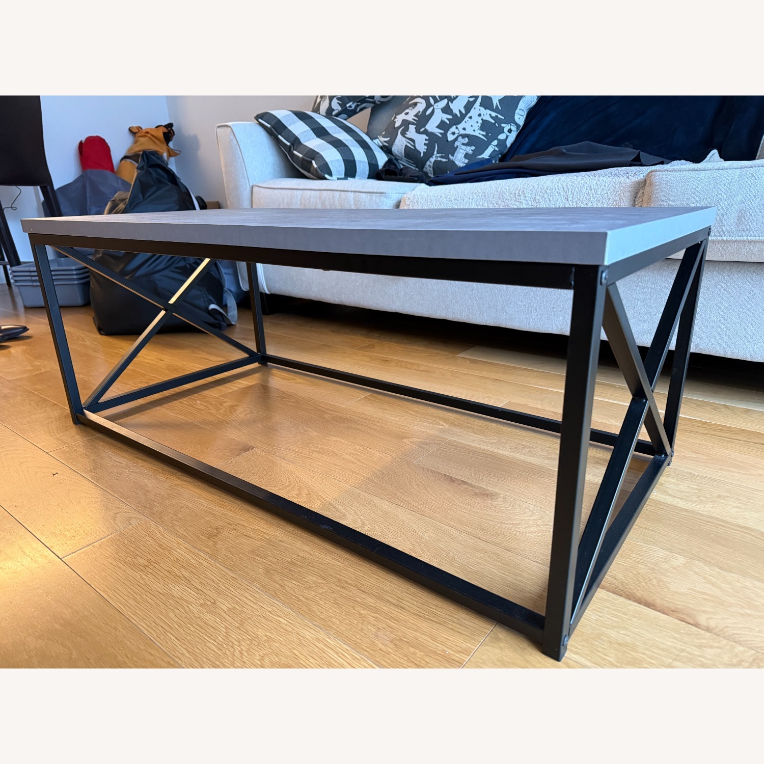 Light Gray Coffee Table - image-2