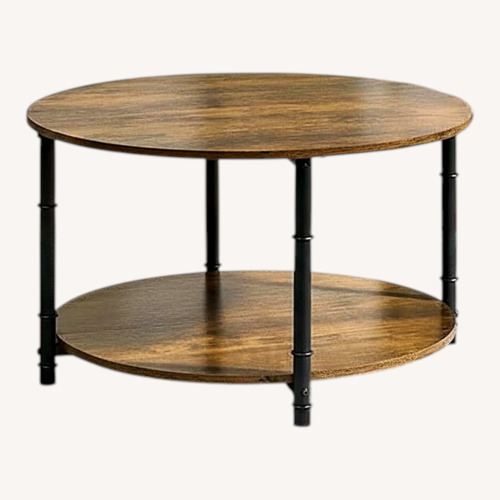 Used Yaheetech Dark Brown Wood Coffee Table for sale on AptDeco