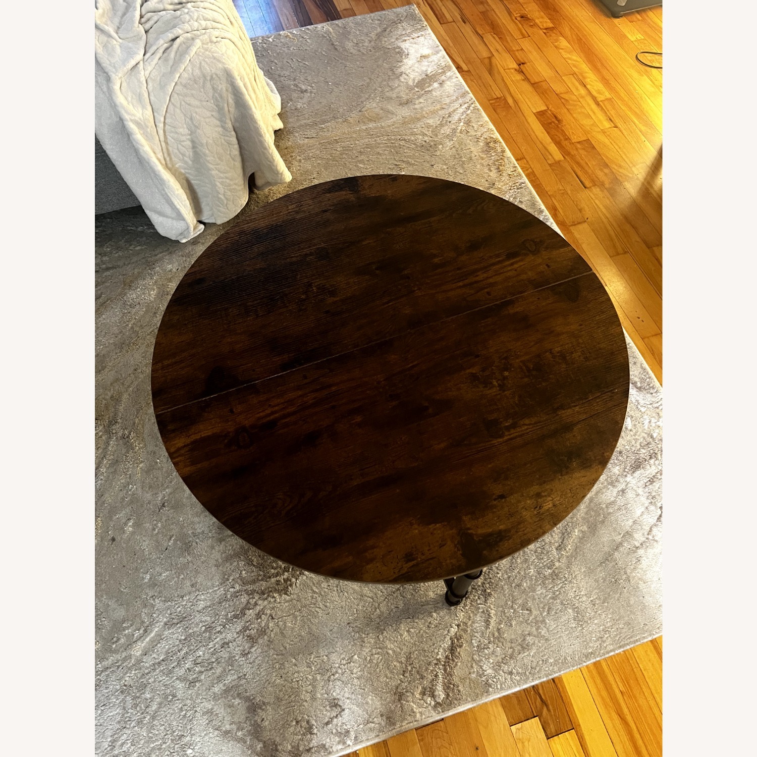 Yaheetech Dark Brown Wood Coffee Table - image-3