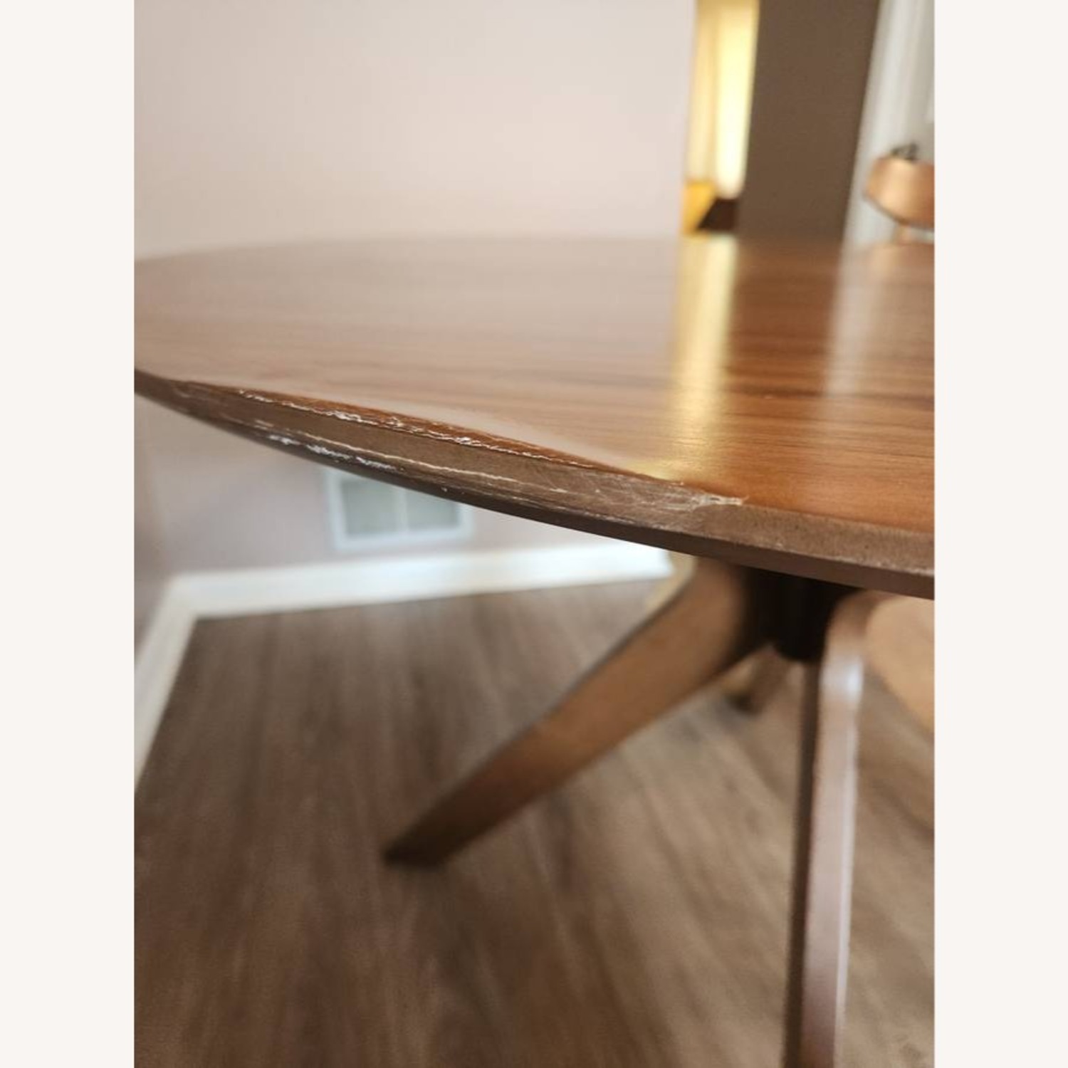 Monte Mid-Century Modern 46" Round Walnut Dining Table - image-10