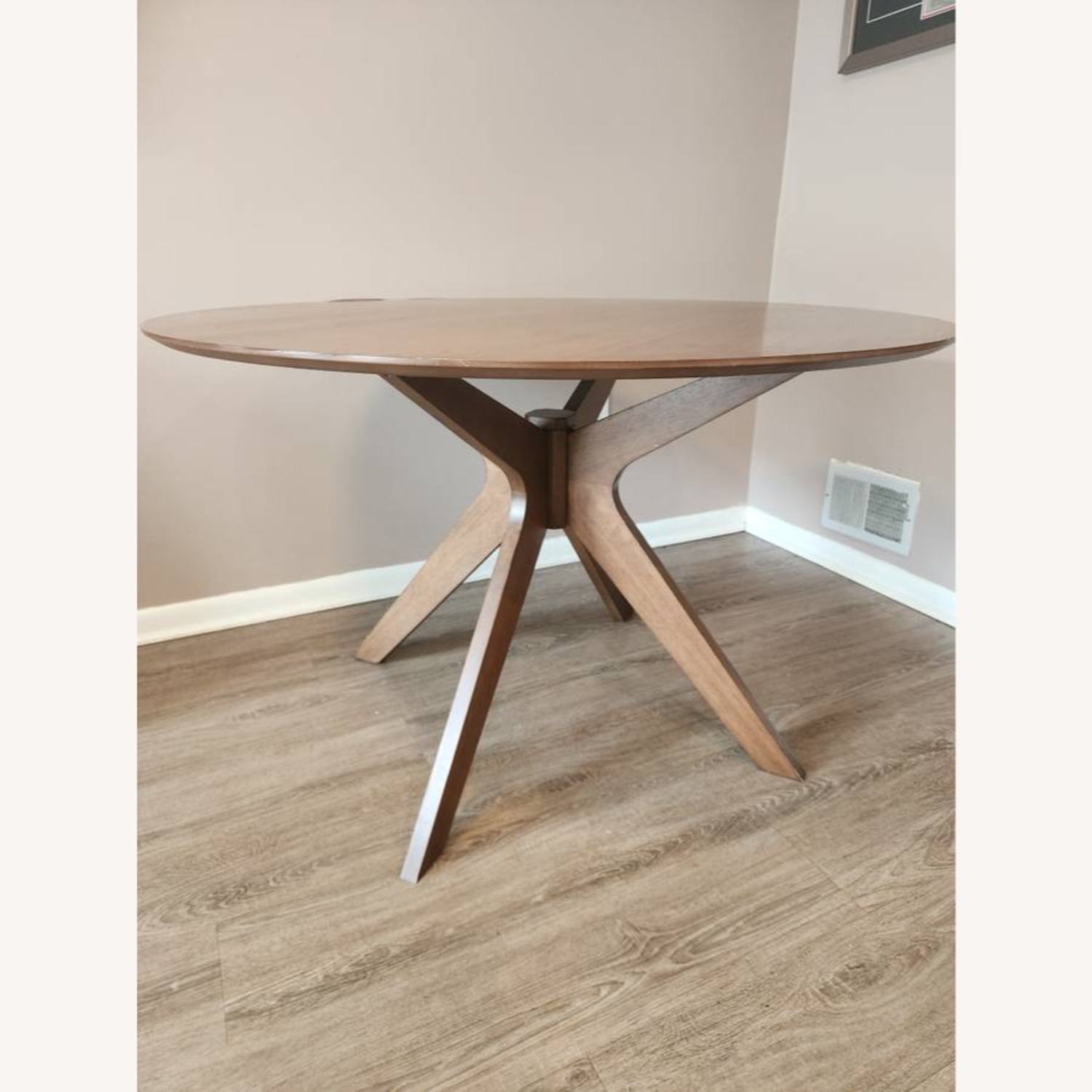 Monte Mid-Century Modern 46" Round Walnut Dining Table - image-4