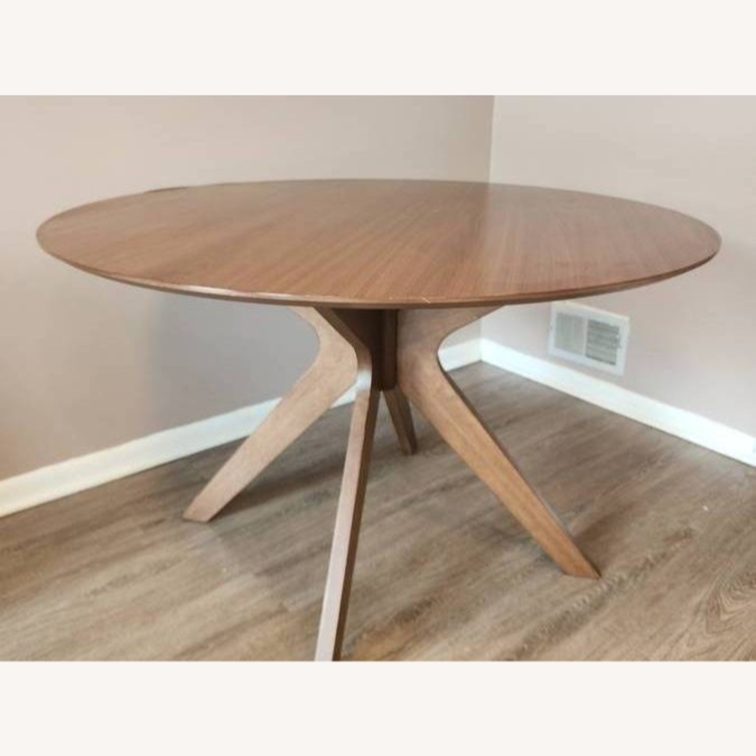 Monte Mid-Century Modern 46" Round Walnut Dining Table - image-8