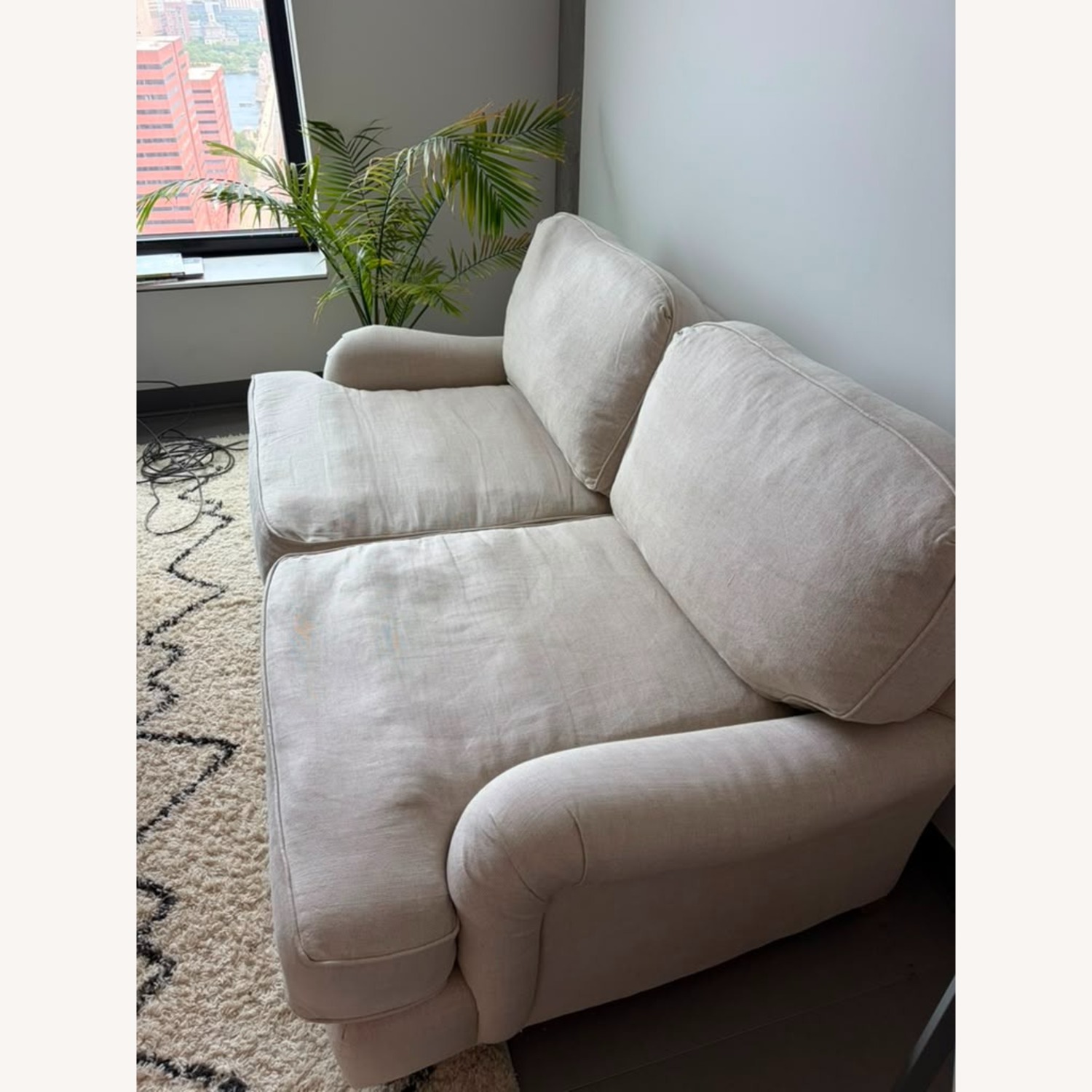Restoration Hardware English Classic Roll Arm 2-Cushion Sofa - image-2