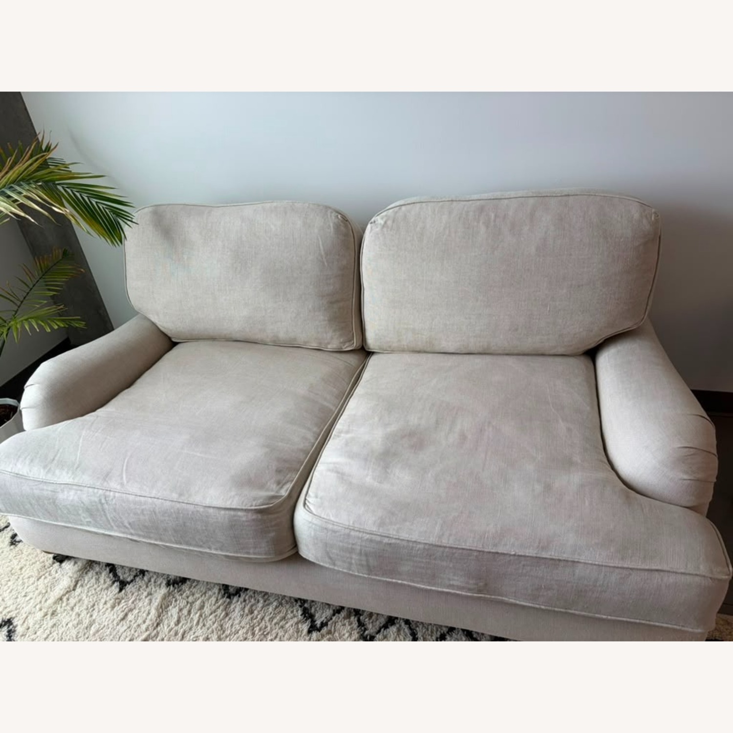 Restoration Hardware English Classic Roll Arm 2-Cushion Sofa - image-1