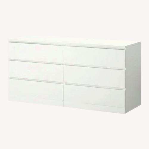Used IKEA MALM White Wood Dresser for sale on AptDeco