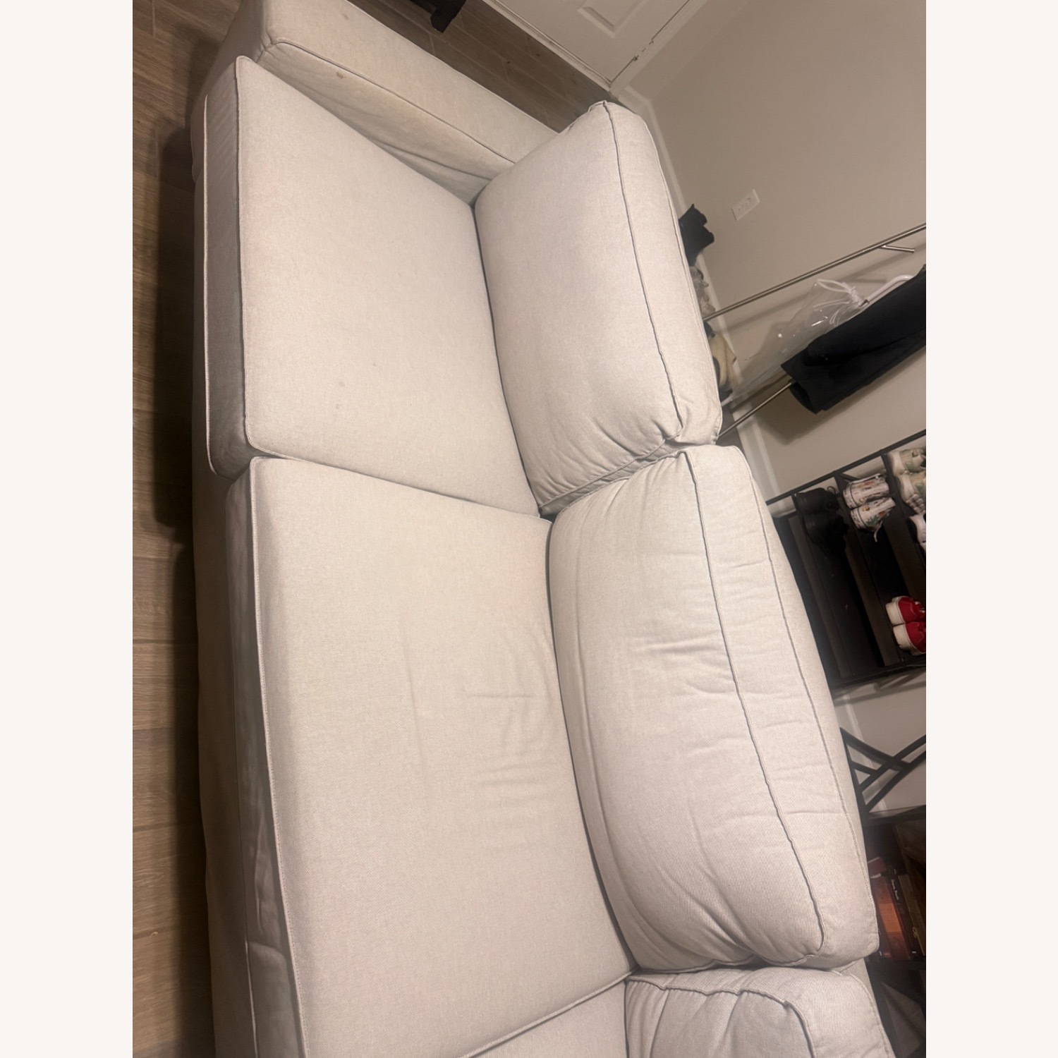 Grey 2 Piece Sectional Couch - image-2