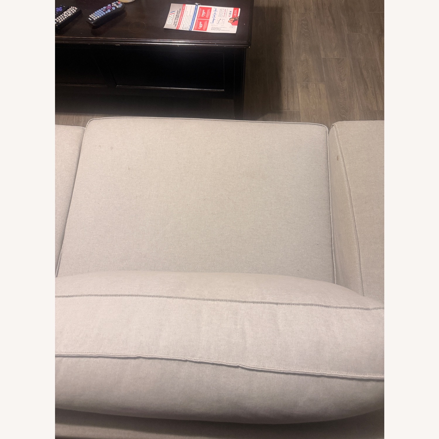 Grey 2 Piece Sectional Couch - image-4