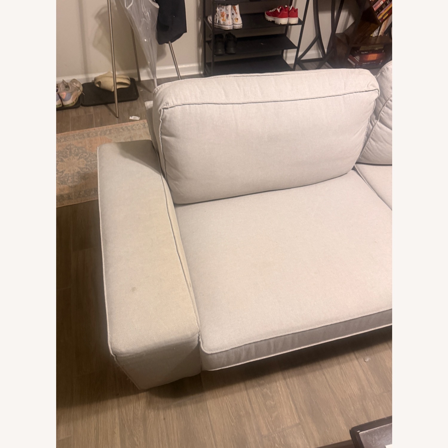 Grey 2 Piece Sectional Couch - image-5