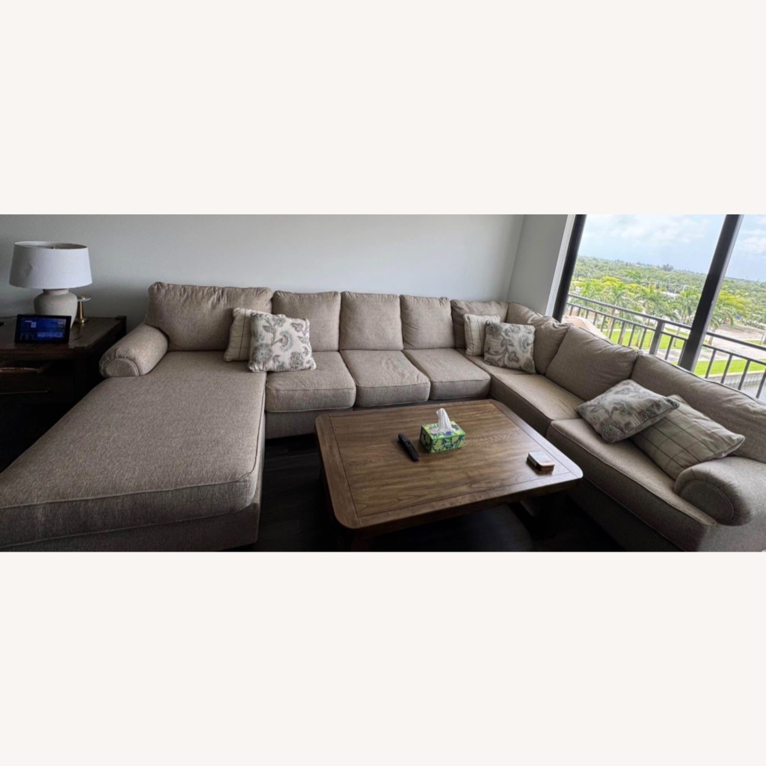 Ashley Furniture Beige 4 Piece Sectional  - image-2