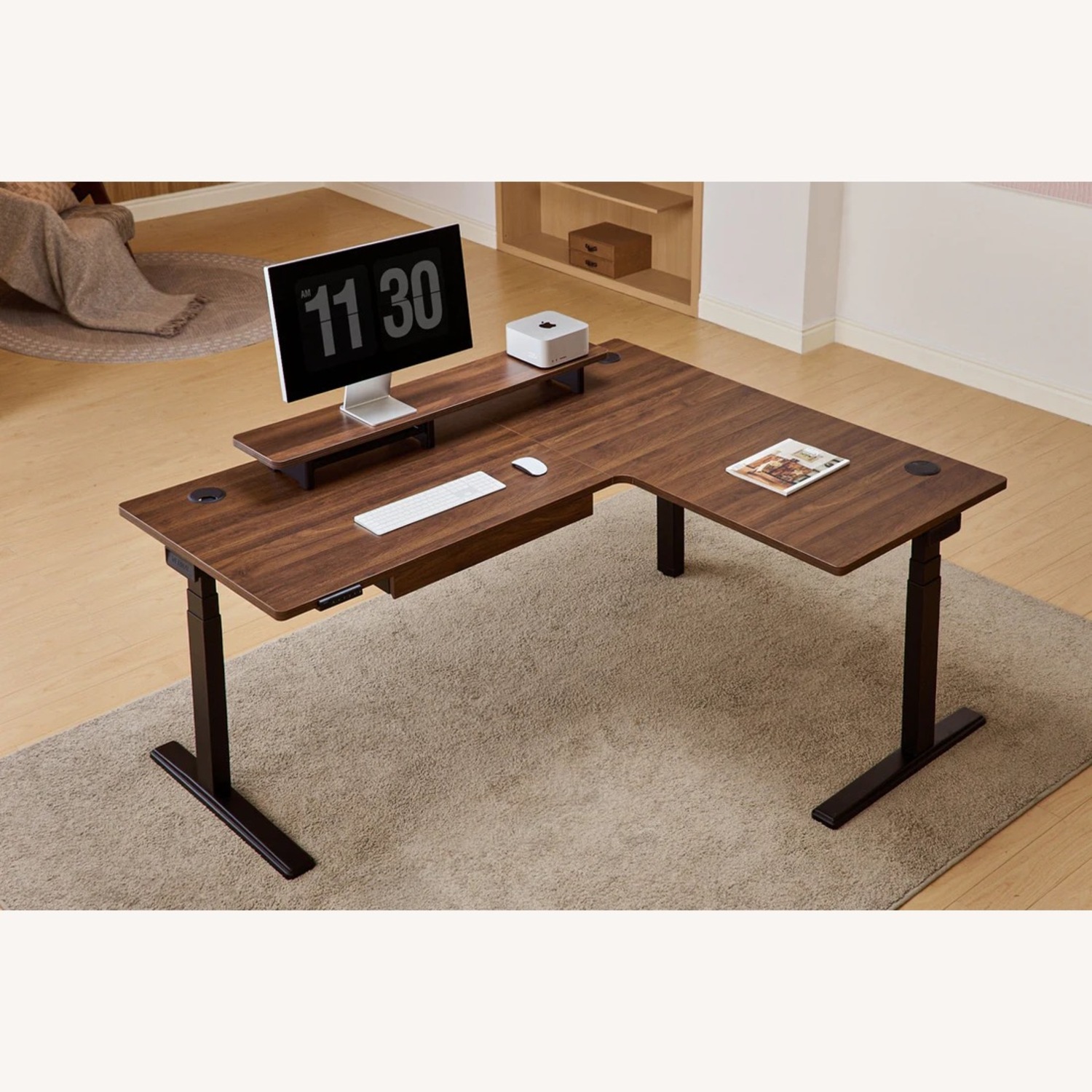 Vernal L Shaped Standing Desk Electric - image-2