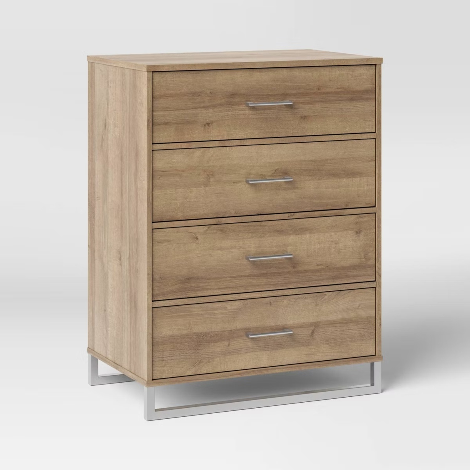 Light Gray Wood Dresser - image-4
